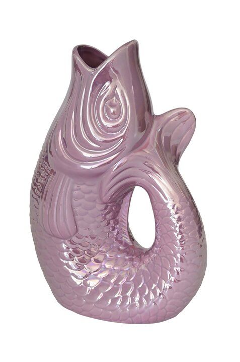Gift Company Monsieur Carafon  Fisch Vase, L Rainbow Violett, 2,7 Liter