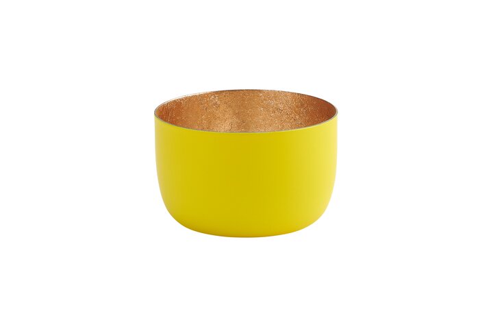 Gift Company Madras Windlicht S, gelb/gold