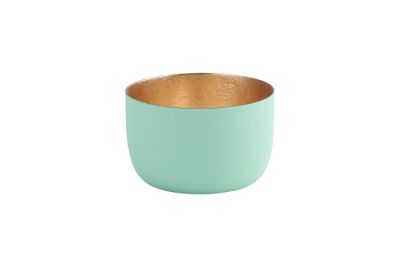 Gift Company Madras Windlicht S, aqua/gold