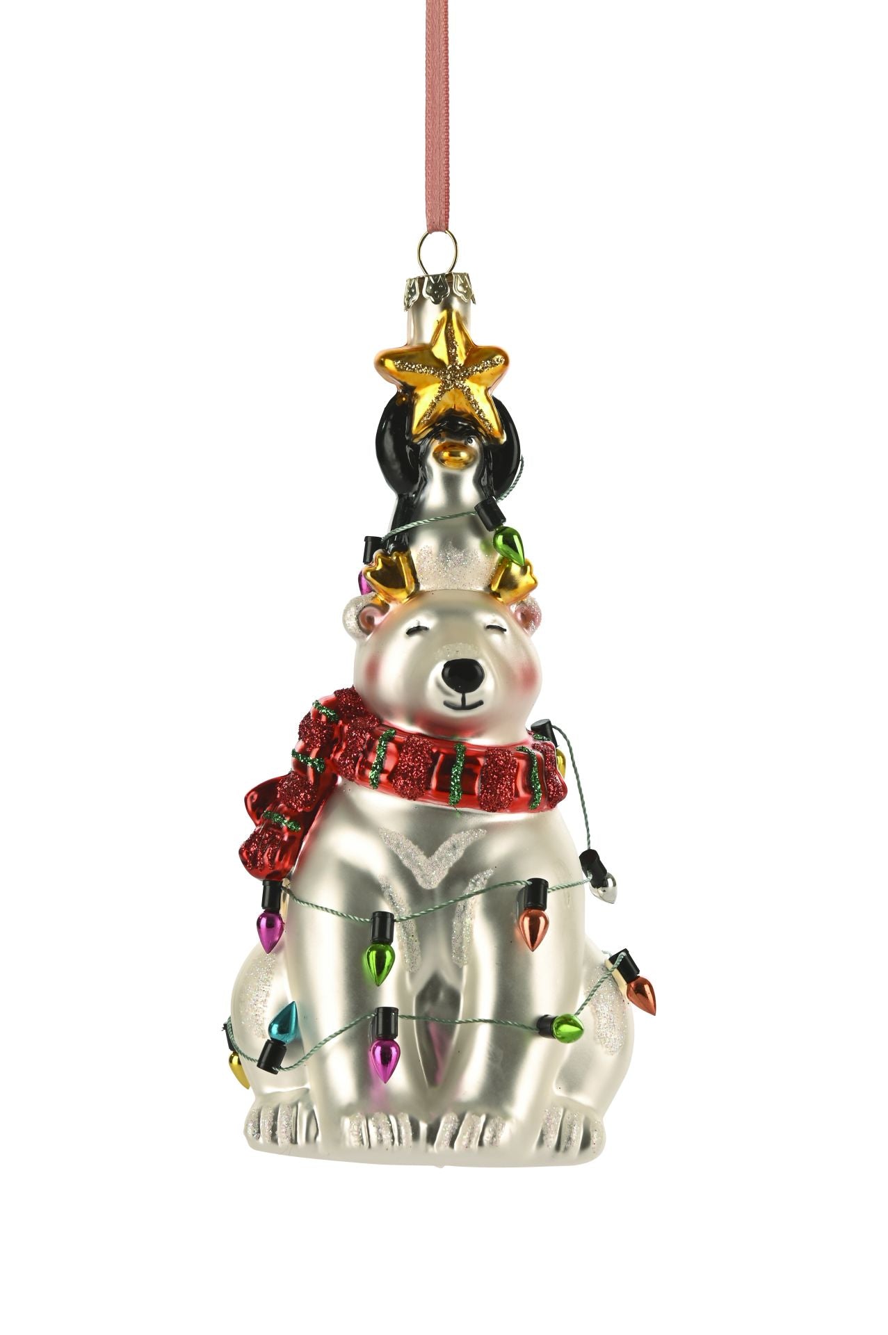 Hänger Eisbär mit Lichterkette - Gift Company