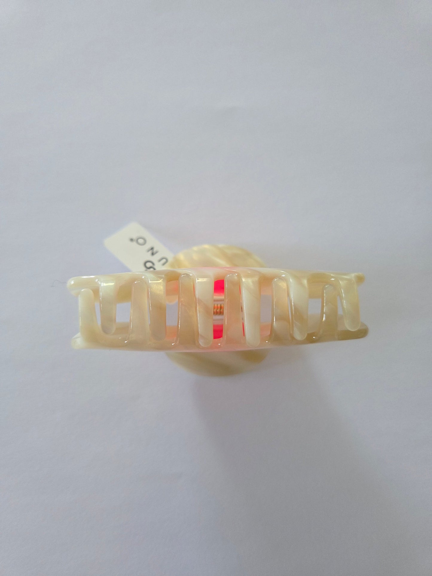 Haarklammer Creme mit Neon Smiley