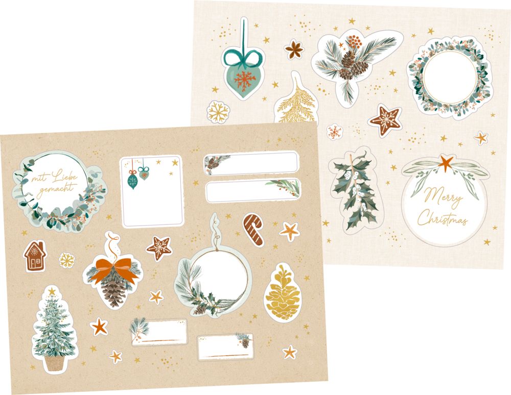 Stickerbuch Weihnachtliche Sticker & Etiketten - Die Spiegelburg