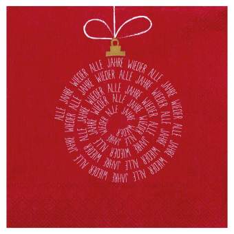 Cocktailservietten "Alle Jahre..." - räder Design