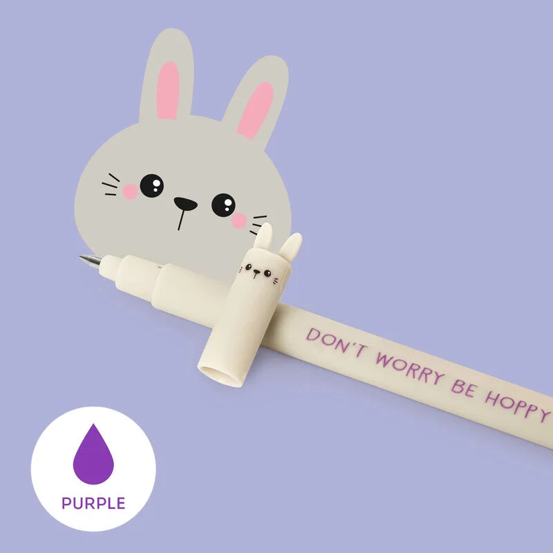 Löschbaren Gelstift - Erasable Pen mit Bunny-Motiv