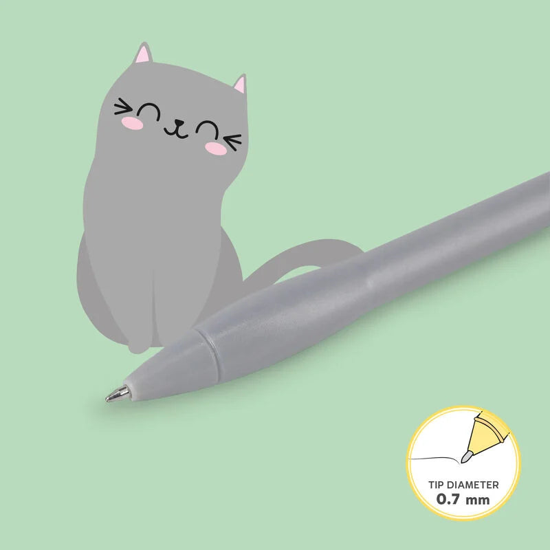 Leuchtender Kugelschreiber - Writing is Magic Katze