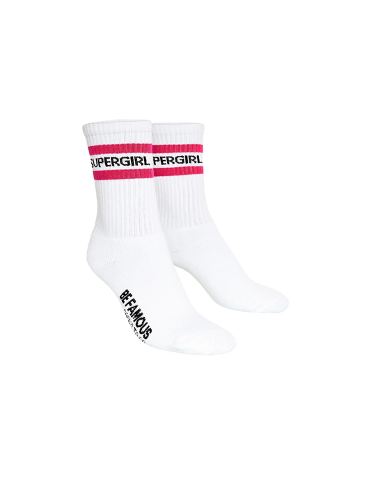 Be Famous x Socks to go Statement Socken SUPERGIRL