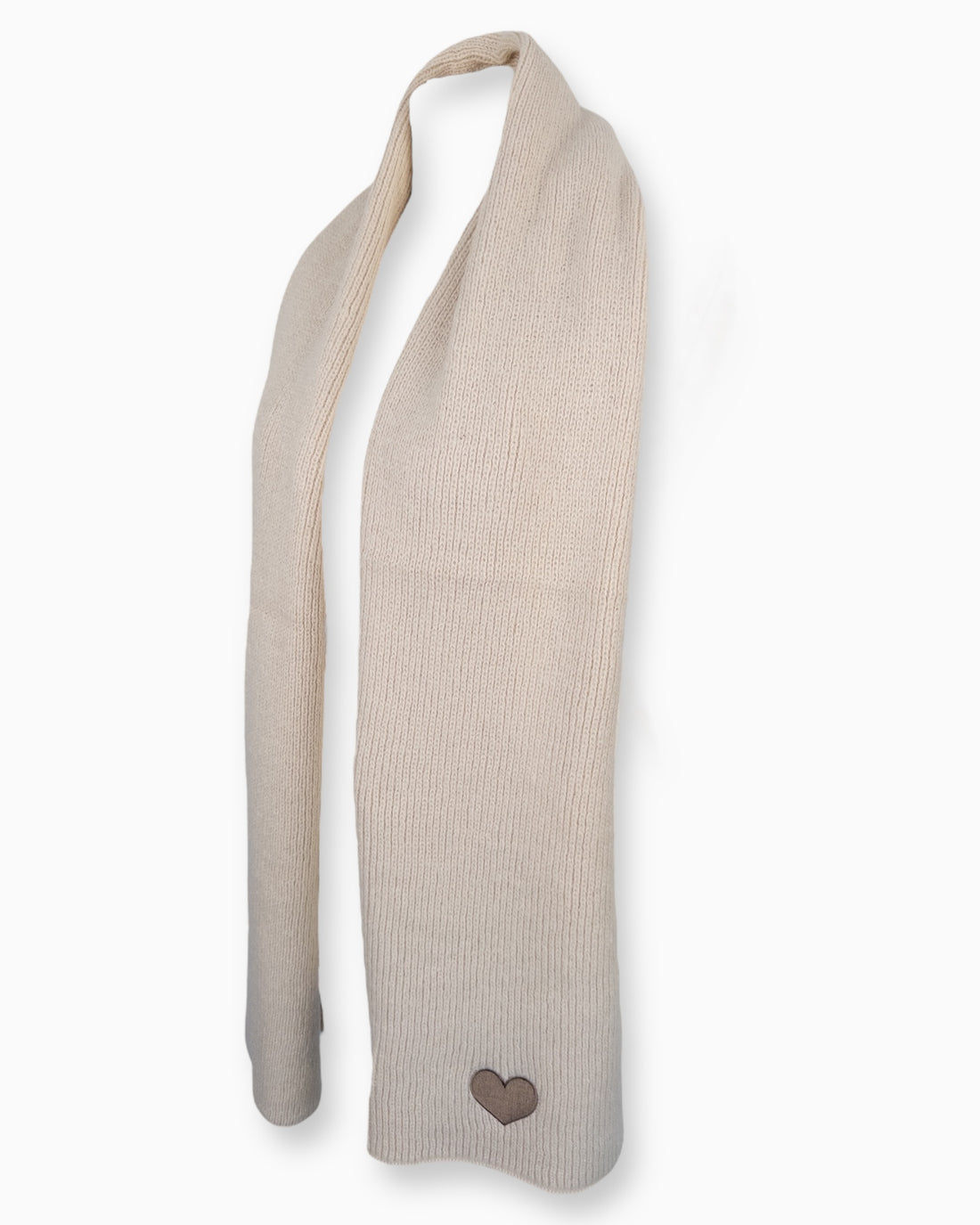 Schal Herz Creme
