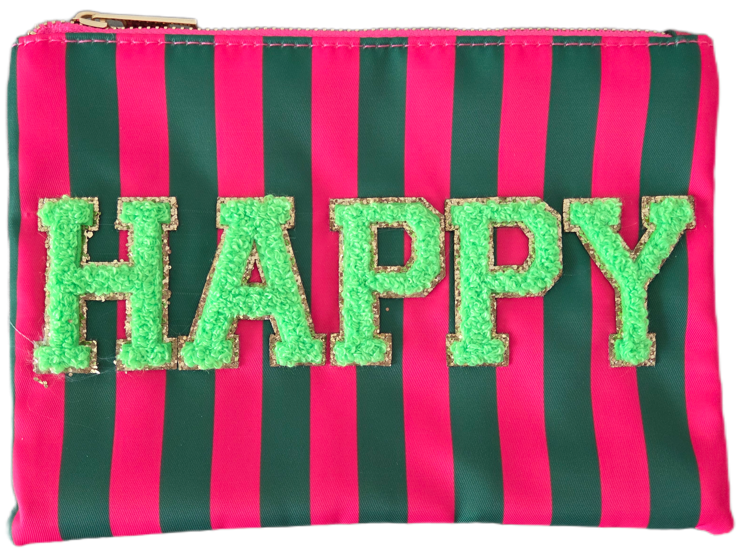 Kosmetiktäschchen Happy pink/grün