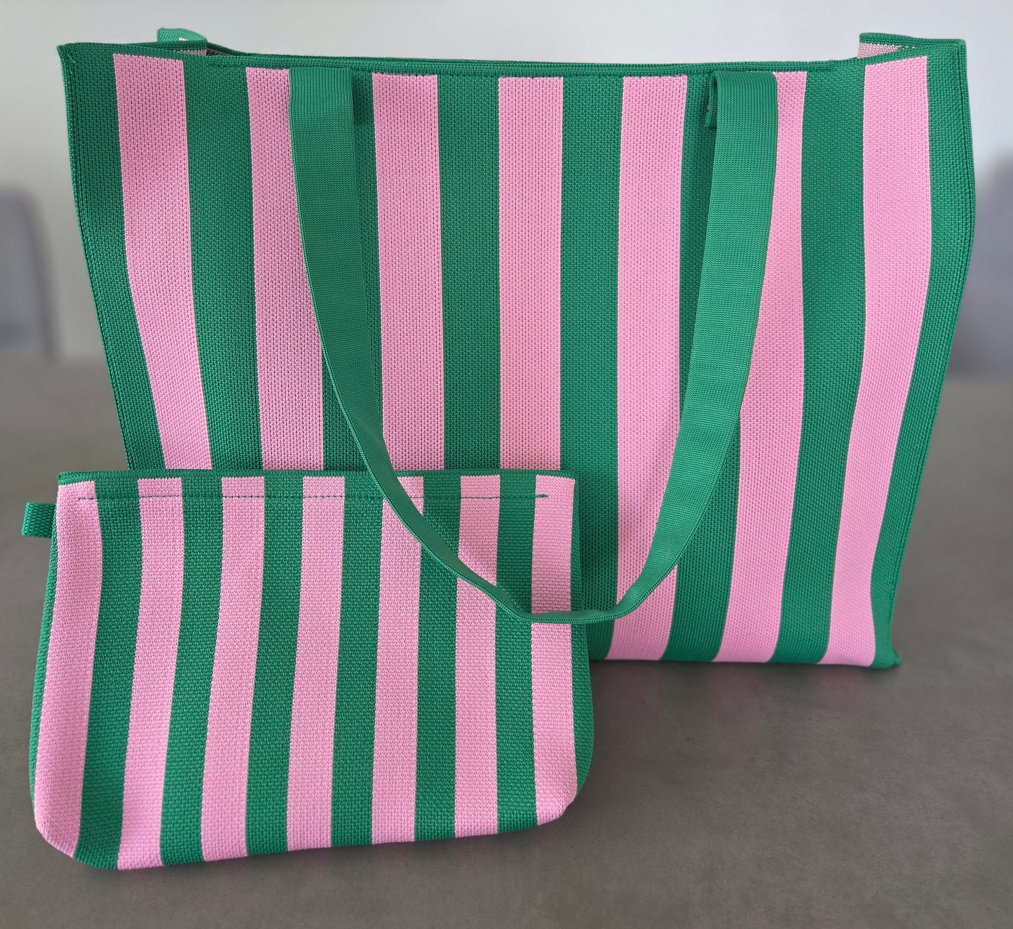 Stylische Tasche/Shopper Streifen