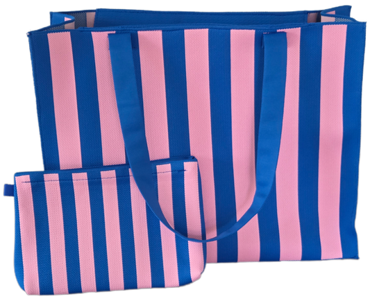 Stylische Tasche/Shopper Streifen