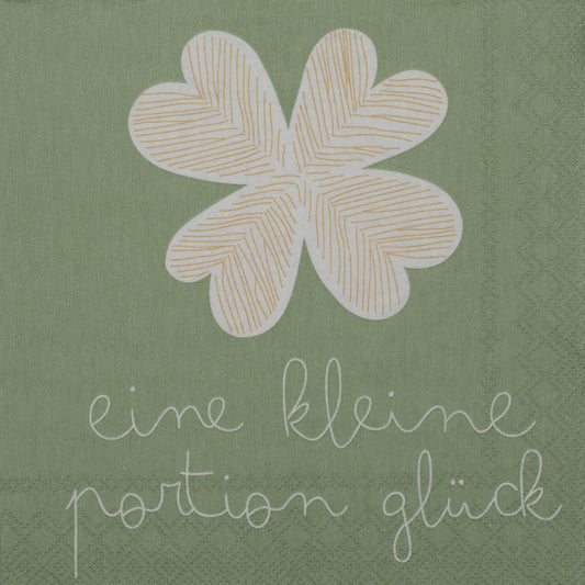 Cocktailservietten "Eine kleine Portion Glück" - räder Design
