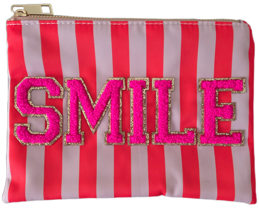 Kosmetiktäschchen Smile beige/coral