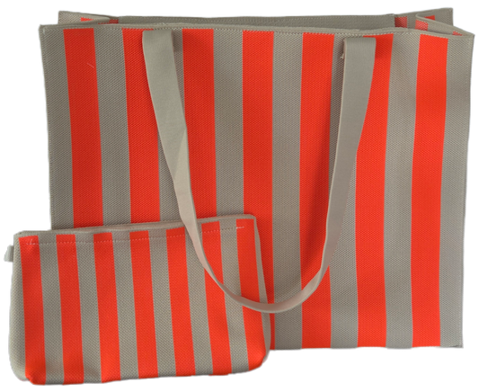 Stylische Tasche/Shopper Streifen