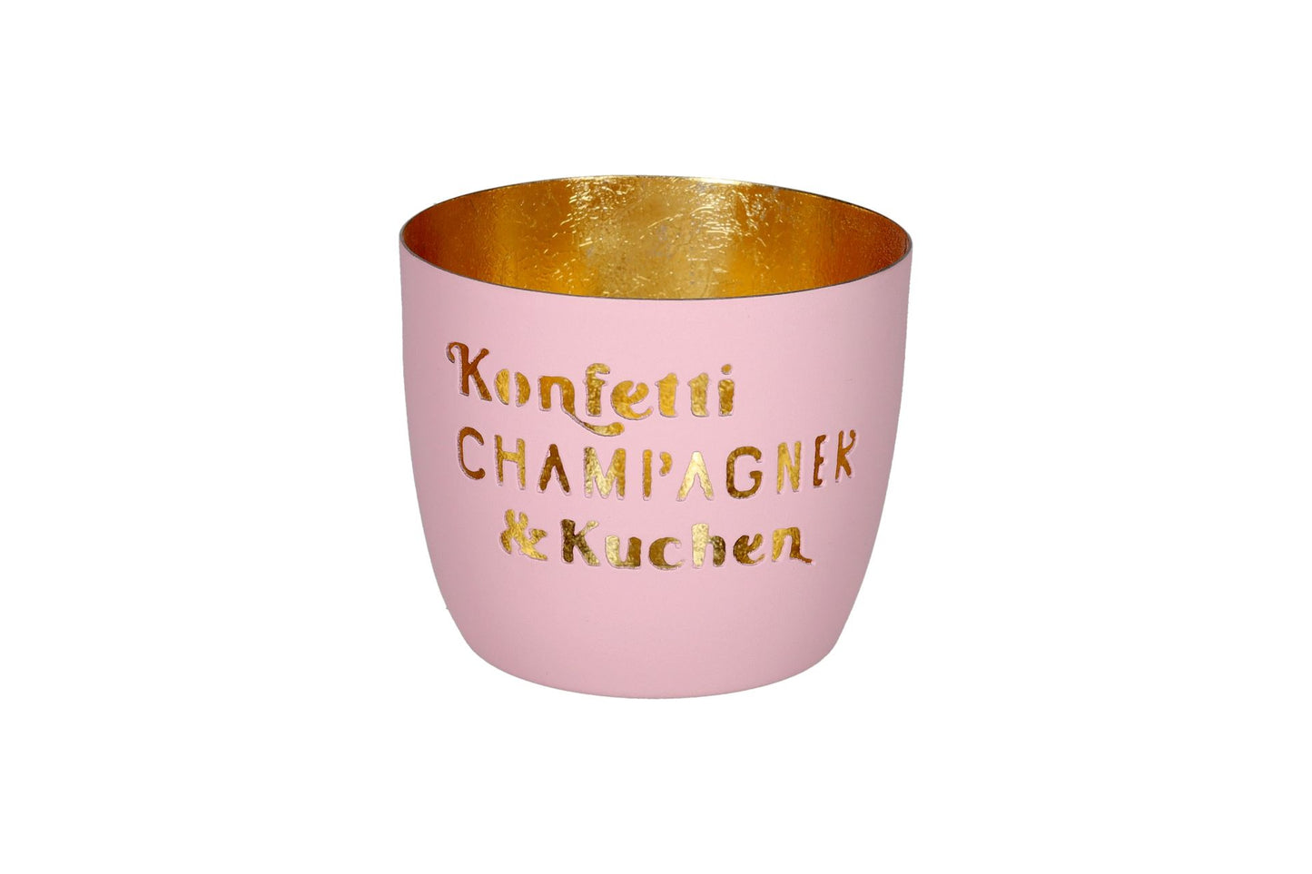Gift Company Madras Windlicht M, Konfetti, Champagner & Kuchen