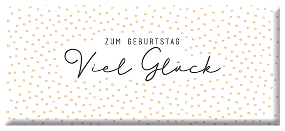 Mini-Schokolade "Zum Geburtstag viel Glück"