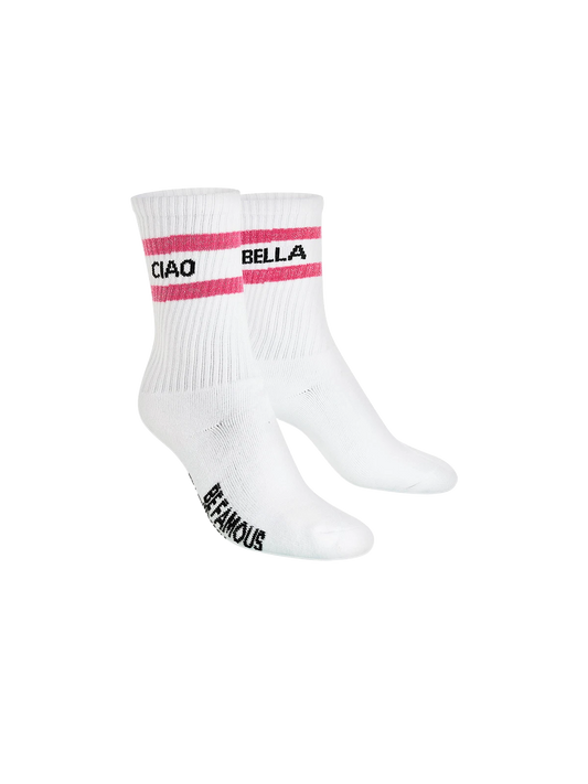 Be Famous x Socks to go Statement Socken BELLA CIAO GLITTER