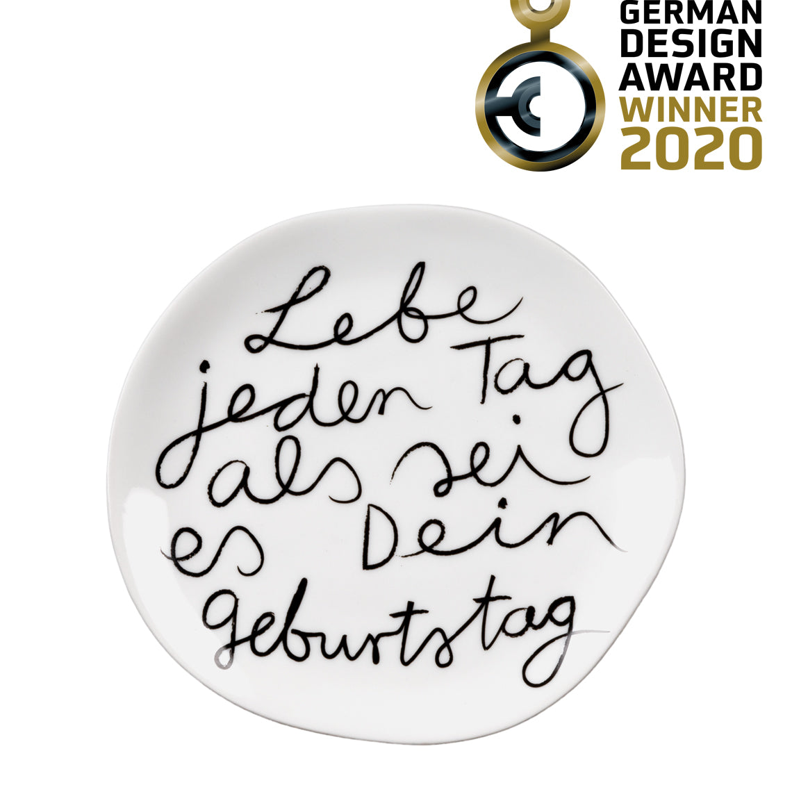 räder Design Mix & Match. Teller "Lebe jeden Tag, klein"