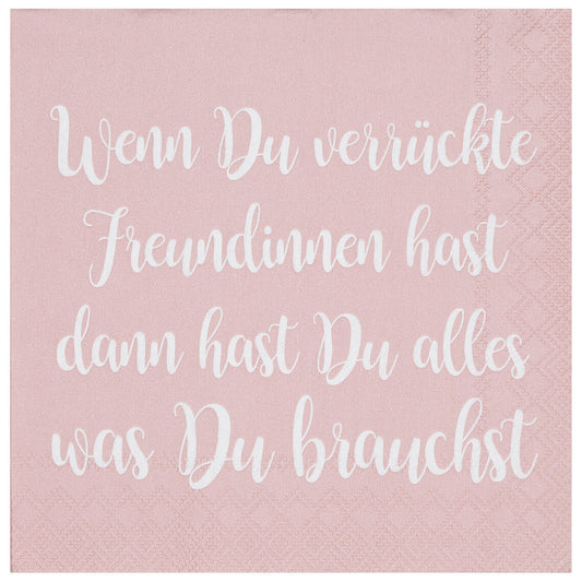 räder Design Cocktailservietten "Wenn du verrückte..."