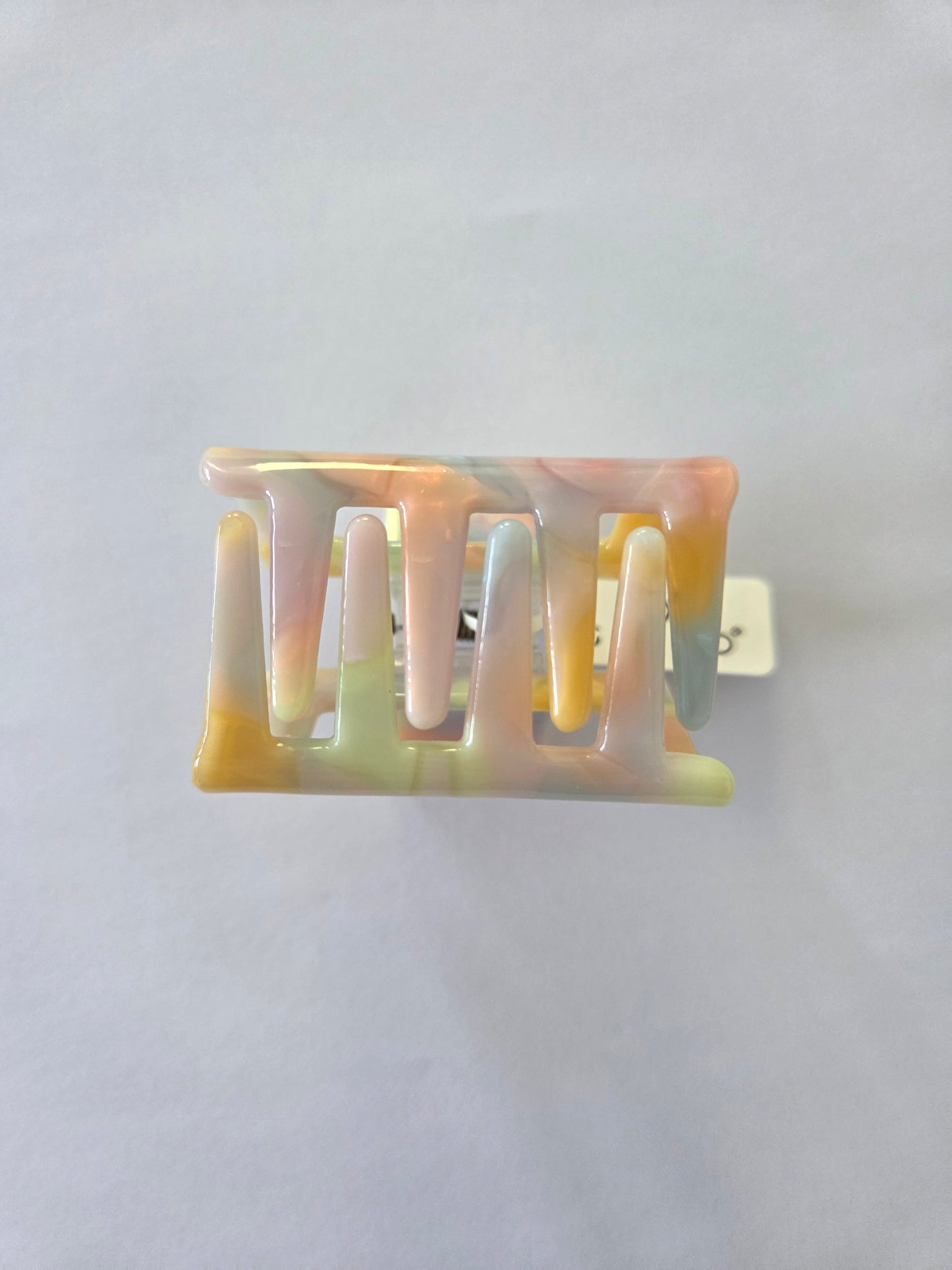 Haarklammer Creme mit Pastelfarben