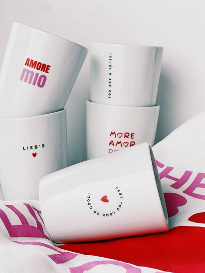 Becher Tasse Heart I Amore Bunt Spring Love: AMORE MIO