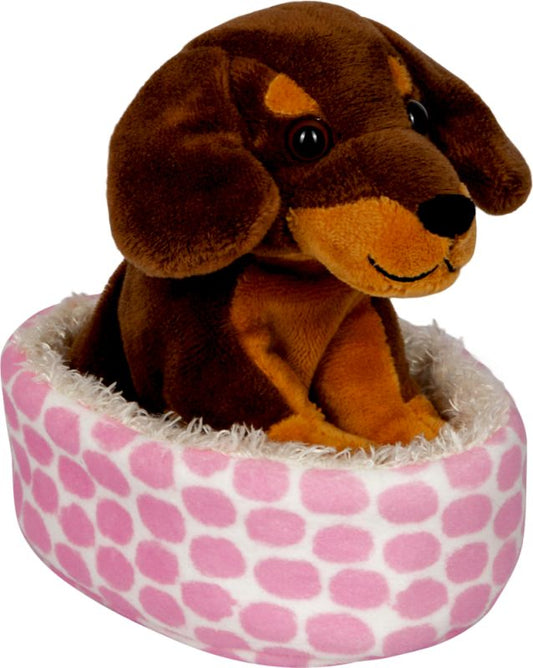 Dackel Watson im Korb - Lustige Tierparade - Die Spiegelburg