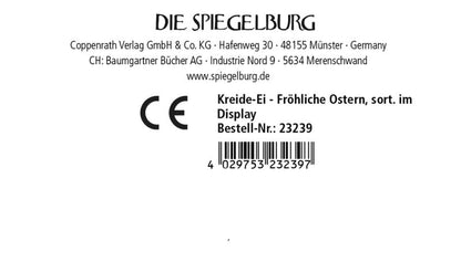 Kreide-Ei - Fröhliche Ostern