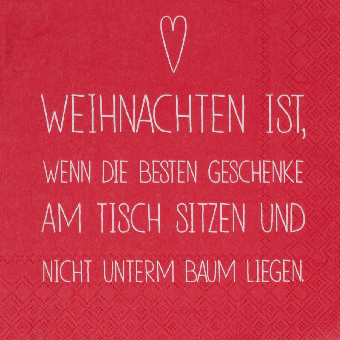 Servietten "Weihnachten ist ..." - räder Design