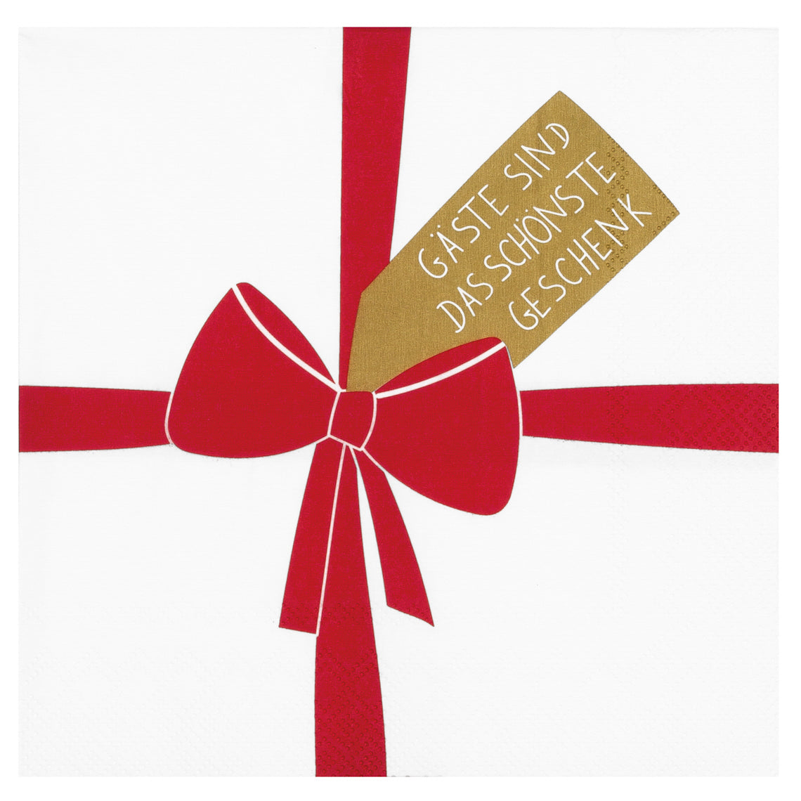 Lunchservietten "Gäste sind das schönste ..." - räder Design