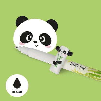 Löschbaren Gelstift - Erasable Pen mit Panda-Motiv