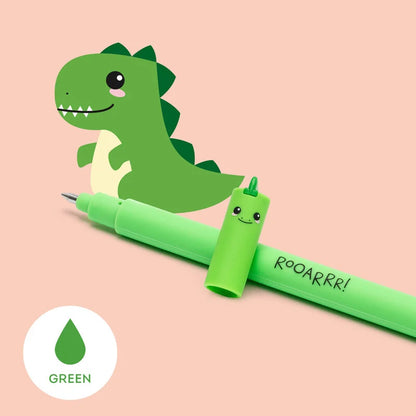 Löschbaren Gelstift - Erasable Pen mit Dino-Motiv