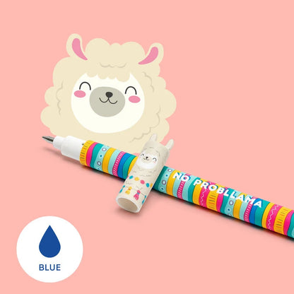 Löschbaren Gelstift - Erasable Pen mit Lama-Motiv