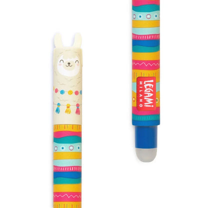 Löschbaren Gelstift - Erasable Pen mit Lama-Motiv