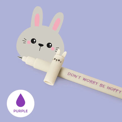 Löschbaren Gelstift - Erasable Pen mit Bunny-Motiv