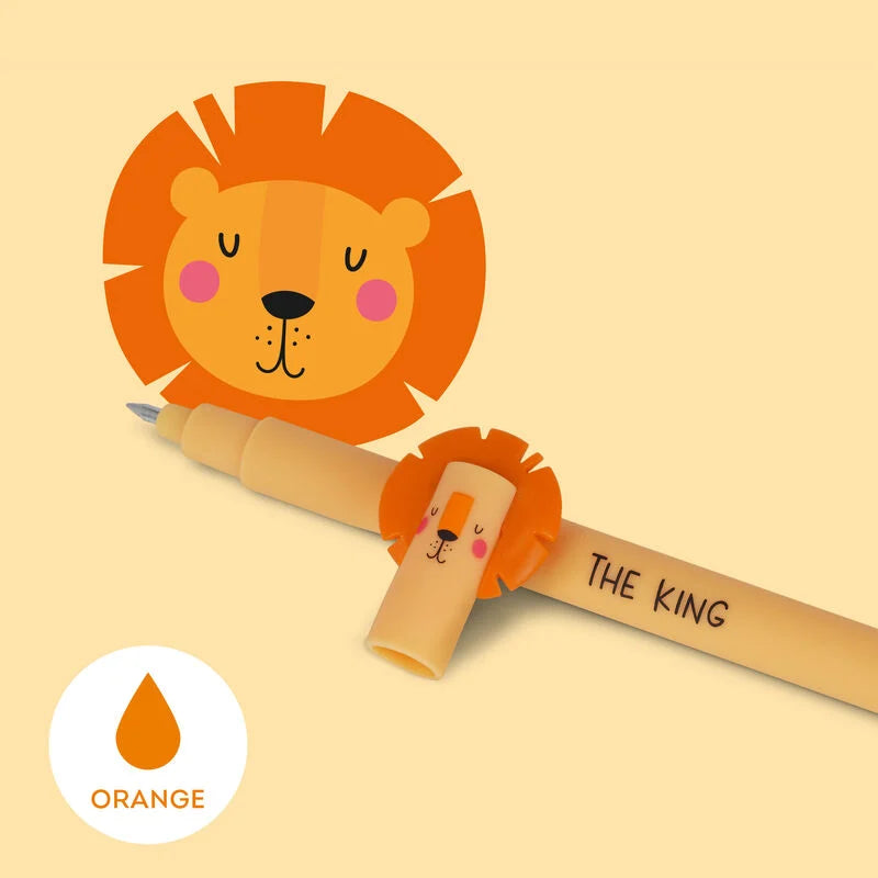 Löschbaren Gelstift - Erasable Pen mit Lion-Motiv