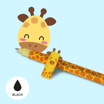 Löschbaren Gelstift - Erasable Pen mit Giraffe-Motiv