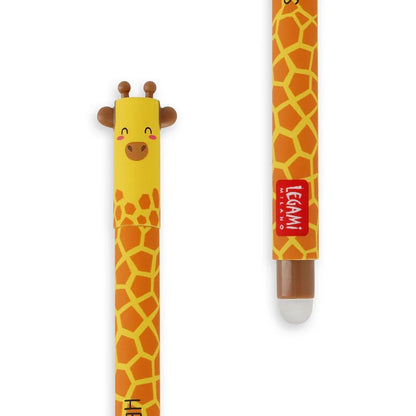Löschbaren Gelstift - Erasable Pen mit Giraffe-Motiv