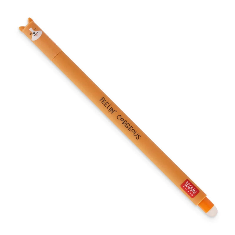 Löschbaren Gelstift - Erasable Pen mit Corgi-Motiv