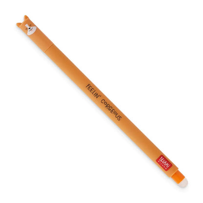 Löschbaren Gelstift - Erasable Pen mit Corgi-Motiv