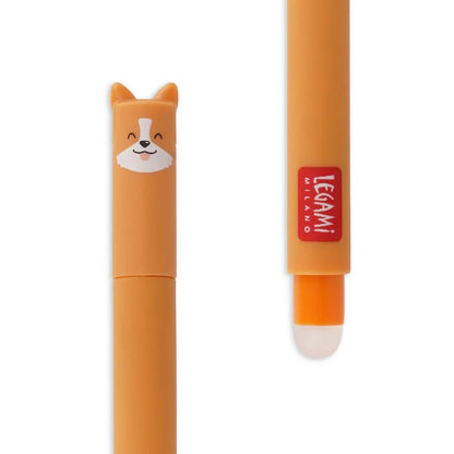 Löschbaren Gelstift - Erasable Pen mit Corgi-Motiv