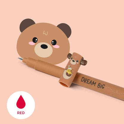 Löschbaren Gelstift - Erasable Pen mit Teddy Bear-Motiv