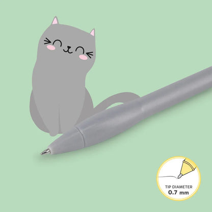 Leuchtender Kugelschreiber - Writing is Magic Katze