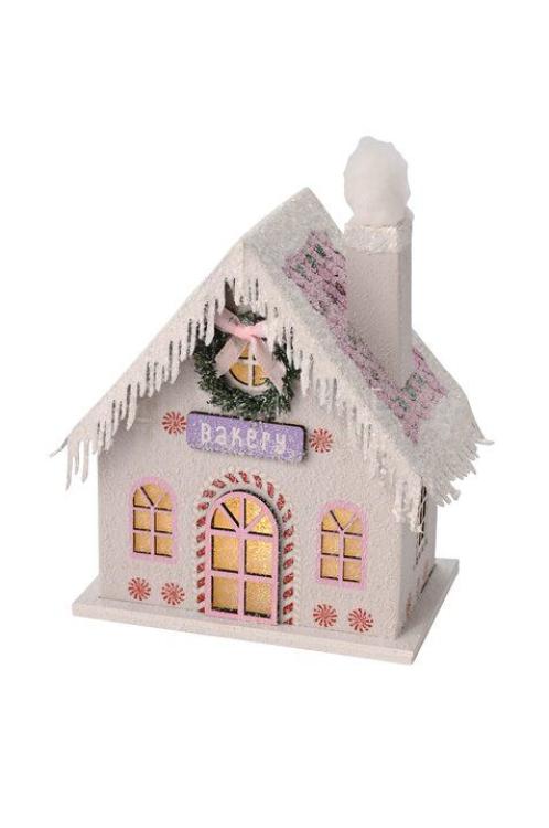 Candy Haus mit LED, Bakery weiß - Gift Company