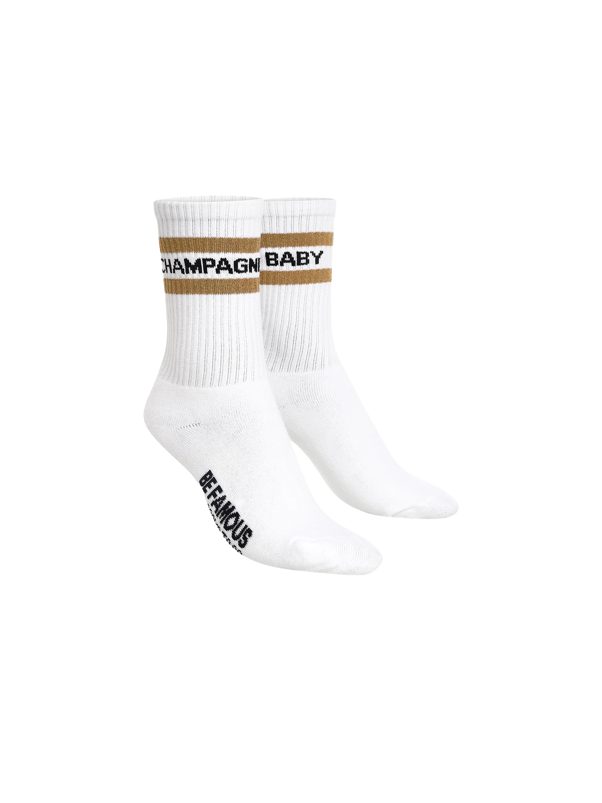 Be Famous x Socks to go Statement Socken CHAMPAGNE BABY