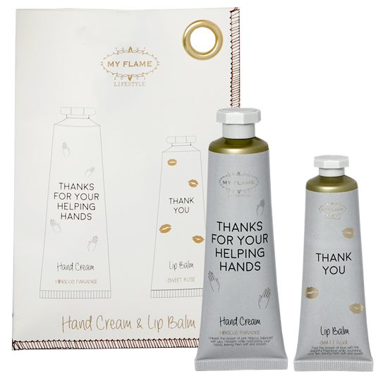 My Flame Lippenbalsam & Handcreme in Geschenktüte- Thanks for your helping Hands