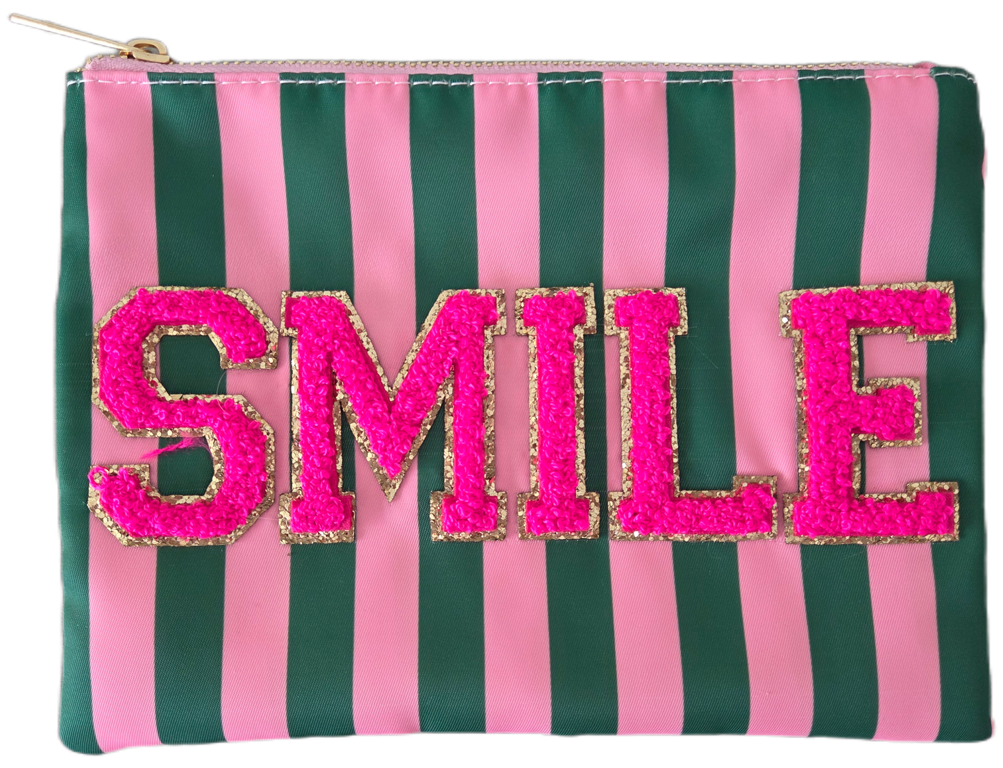 Kosmetiktäschchen Smile rosa/grün
