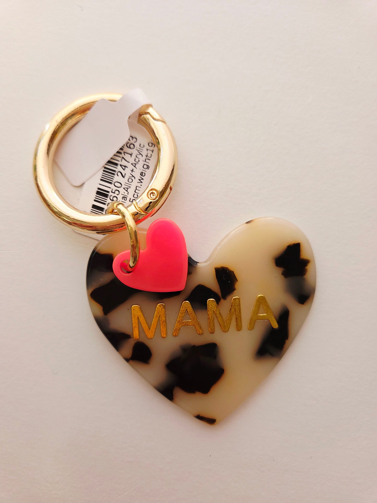 Schlüsselanhänger Herz Mama Leo