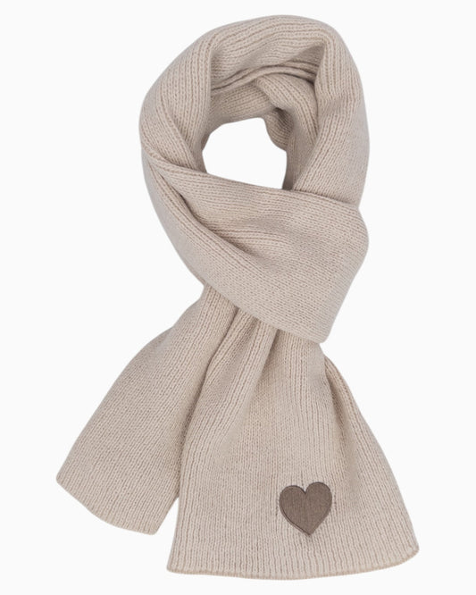 Schal Herz Creme