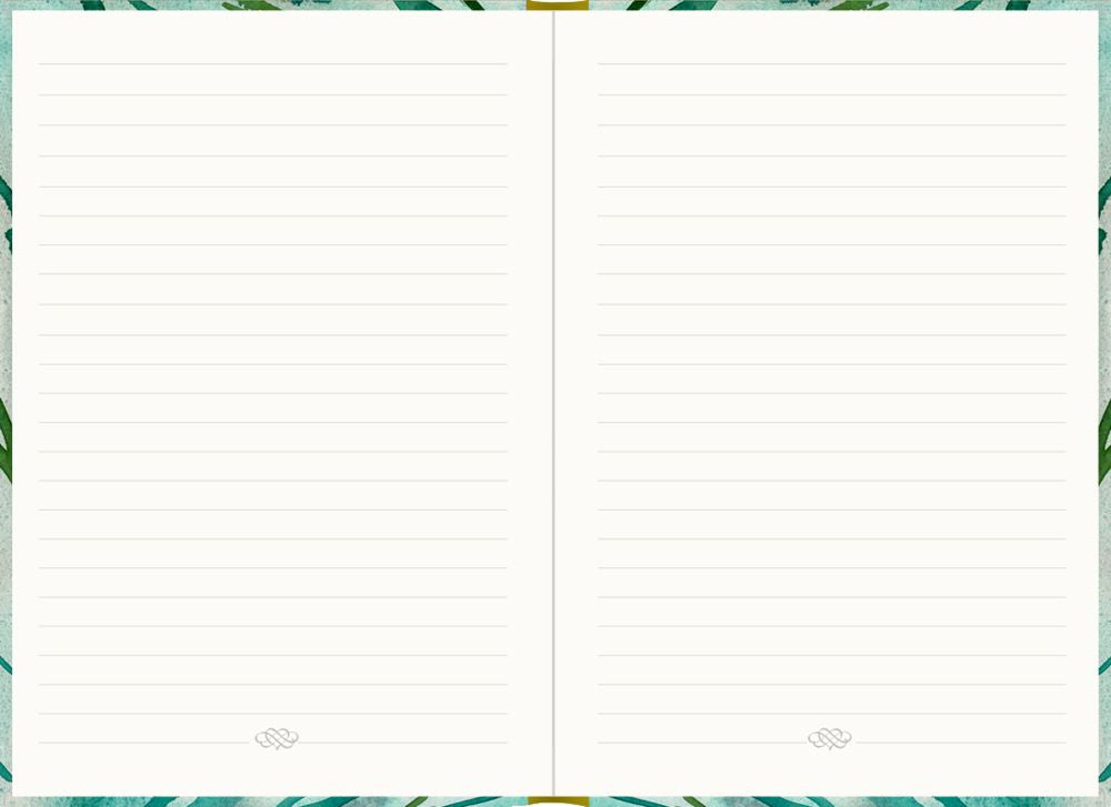 Notizbuch DIN A5: Just Notes LEAVES, Liniert - Die Spiegelburg