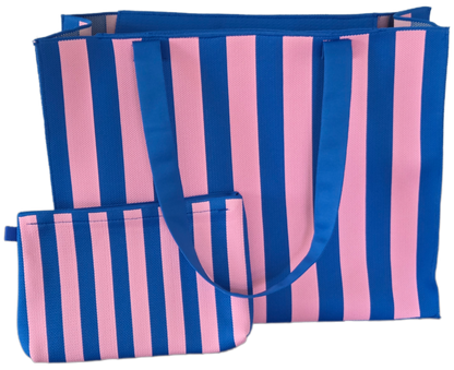 Stylische Tasche/Shopper Streifen