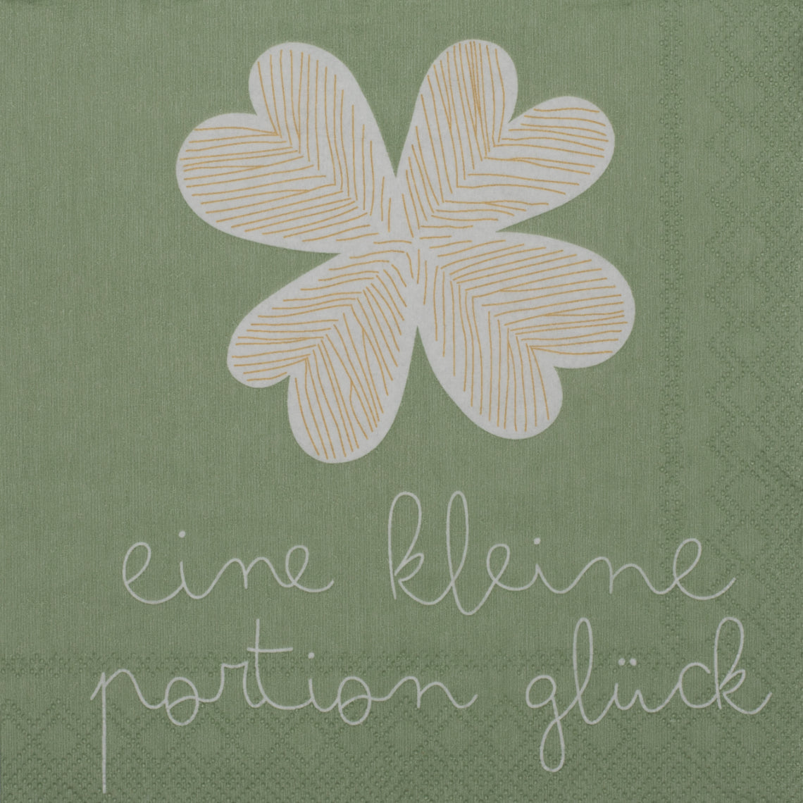 Cocktailservietten "Eine kleine Portion Glück" - räder Design